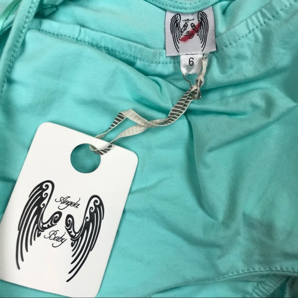 Angela Baby New One Piece Bodysuit Mint Green Blue - Picture 7 of 7